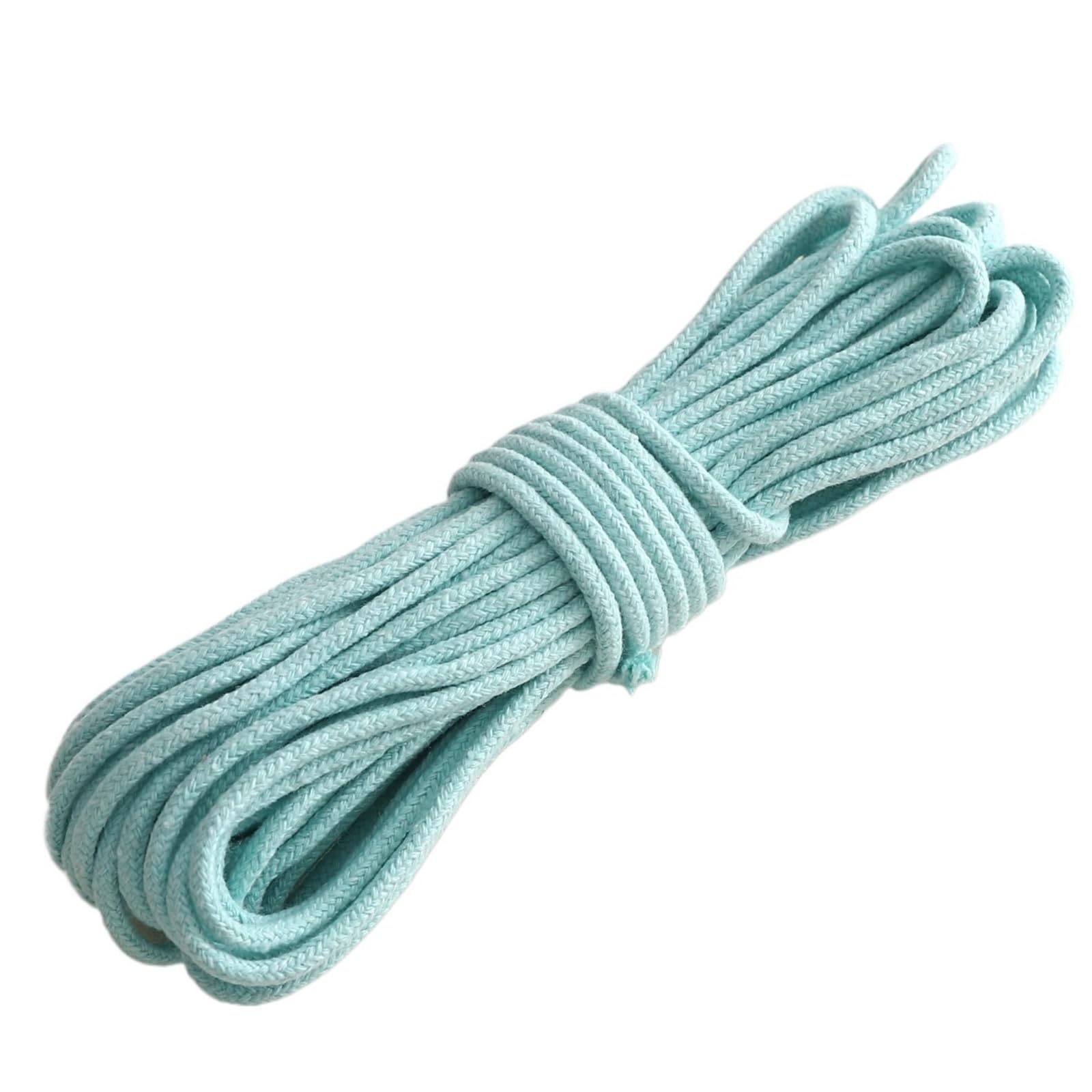 Cotton Macrame Cord 3.0mm 10m Braided Cotton Cord Multi-use Rope for DIY Tapestry Clothing Sewing Craft Projects Handicraft Home Supplies(Color32)