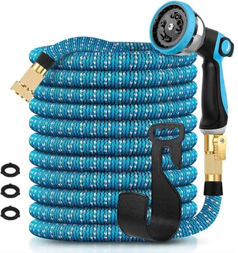 Mangueira Flexível 15 m com Bico 9 Funções e Acessórios de Latão