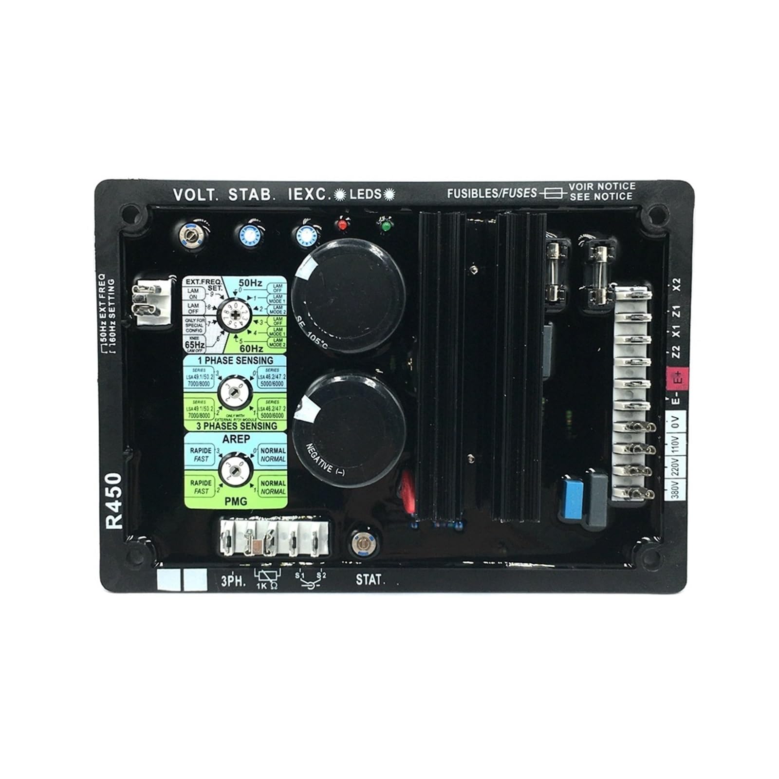 Automatic Voltage Regulator R450 R450M R450T Automatic Voltage Regulator AVR for Generator Manufacture (Color : R450)