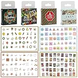FINGOOO クリスマス シール ステッカー 180枚 ギフト ラベル プレゼント 封筒 ラッピング 業務用 DIY 大量 かわいい 感謝 紙 (クリスマス)