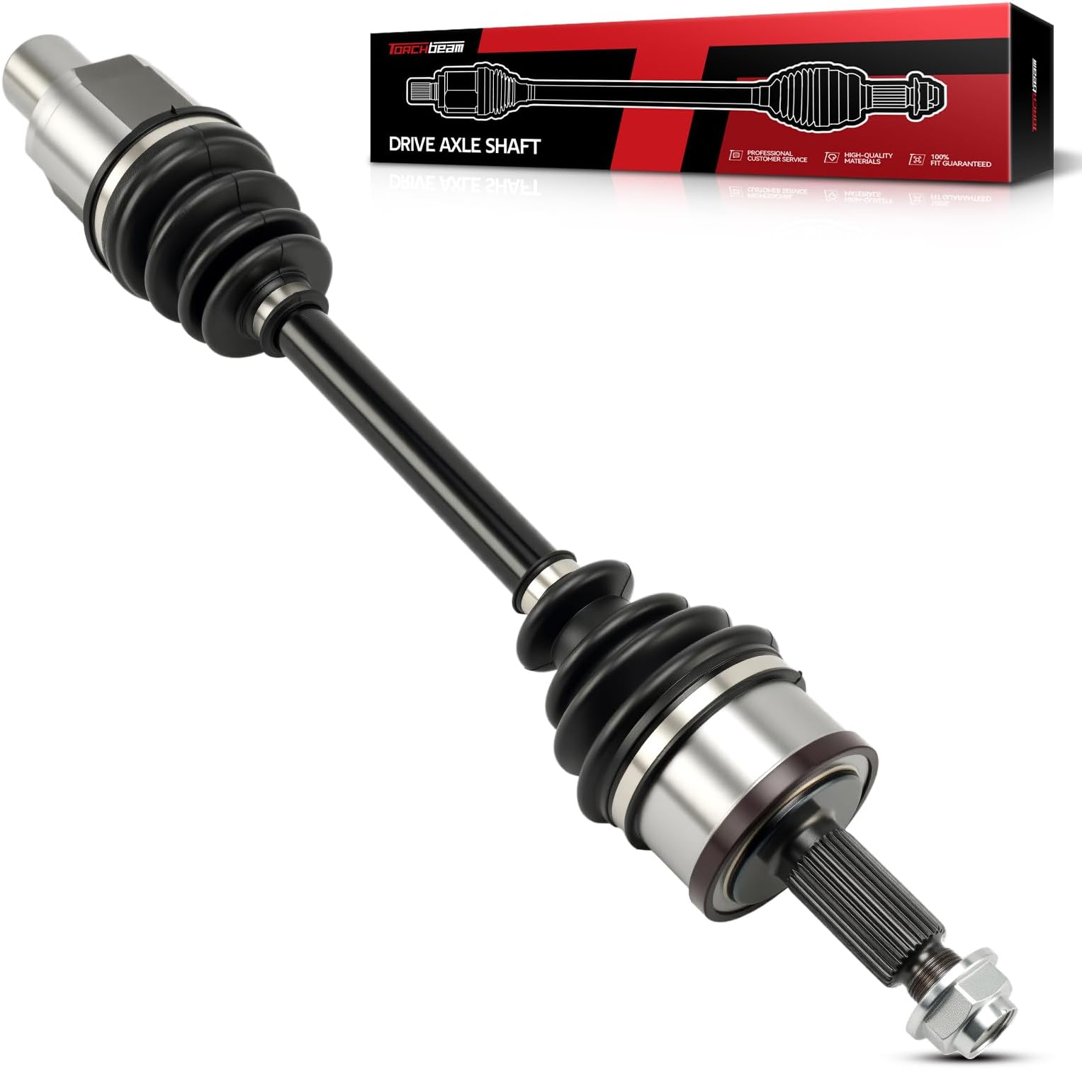 Torchbeam CV Axle Shaft Assembly Compatible with 2007-2023 Dodge Charger, 2005-2023 Chrysler 300, 2017-2023 Dodge Challenger, 2005-2008 Dodge Magnum, Front Left CV Axle 66-3557