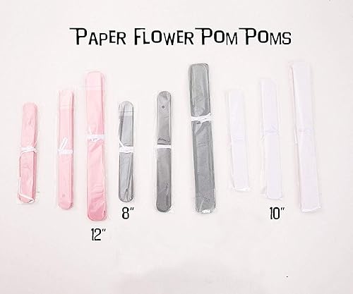 Miniatura 2 de luckylibra Decoraciones para baby shower, pancartas con texto en inglés "It's a Girl" y farol de papel con pompones de flores (rosa, blanco y gris)