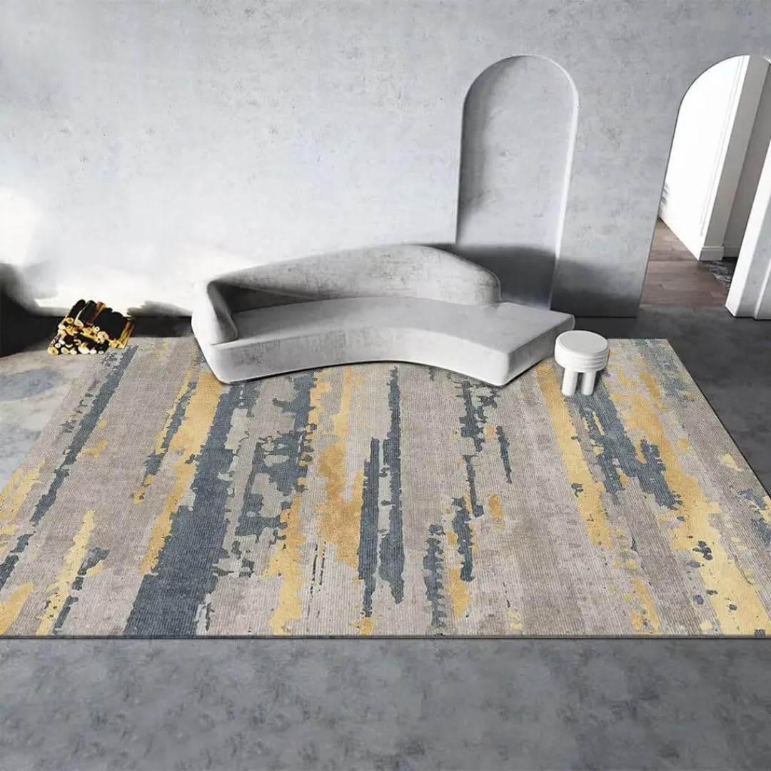 Tapis antidérapant et sans peluches pour décoration de chambre moderne