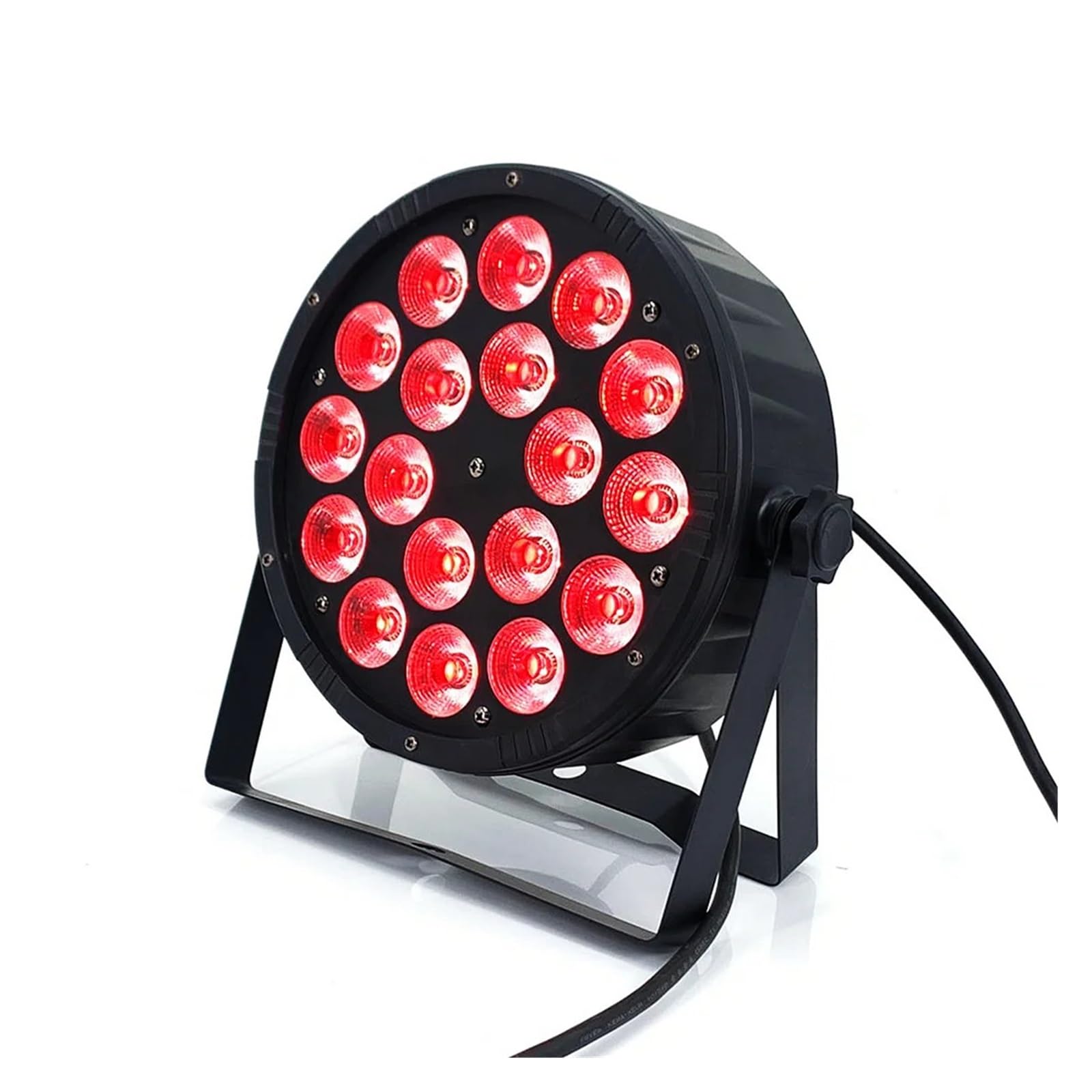 Oświetlenie LED DJ, oświetlenie sceniczne, RGBW 6 w 1, 18 x 18 W, DJ-washlight, efekt sceniczny, oświetlenie punktowe na imprezy (model 4)