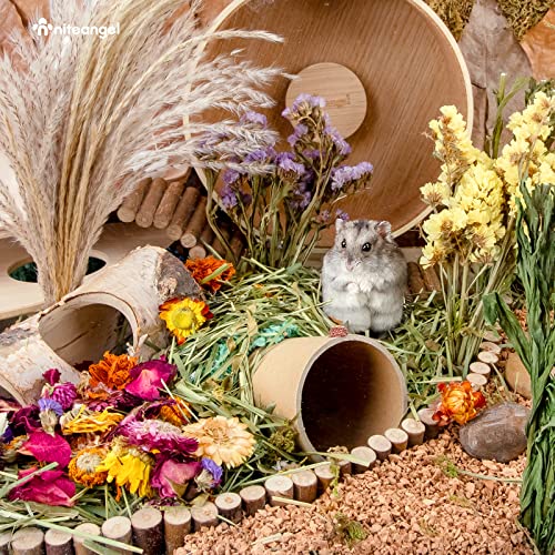 Image of Niteangel Natural & Soft Hamster Bedding Mate Small Animal Habitat Decor for Syrian Dwarf Hamsters Gerbils Mice Degus Bunny or Other Small-Sized Pet (Flowers Scent Path)