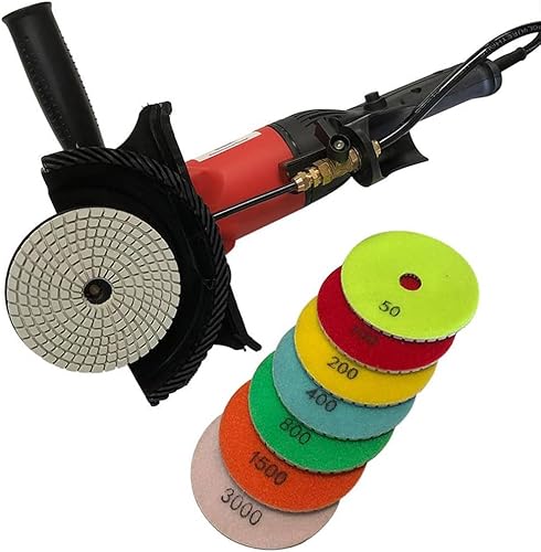 Miniatura 7 de Pulidor húmedo de velocidad variable de 5 "para mármol de granito y otras superficies de piedra