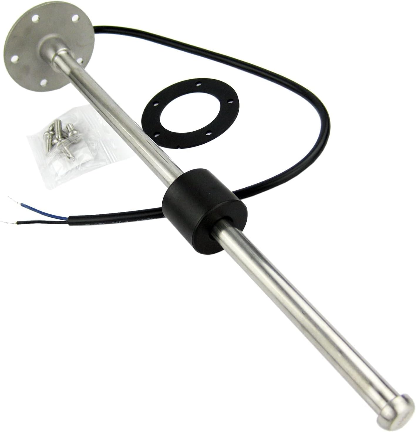 RV Marine Fuel Sending Unit, Water Level Gauge, Fuel Level Gauge, 0-190ohm Fuel Water Level Sensor Fuel Level Tank Sending Unit for Boat Truck Car RV (300mm, 5 Holes Sensor)