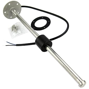 Marine Fuel Sending Unit, KUS 0-190ohm Sender Boat Fuel Water Level Sensor Fuel Level Tank Sending Unit for Boat Truck Car RV17.72" / 450mm