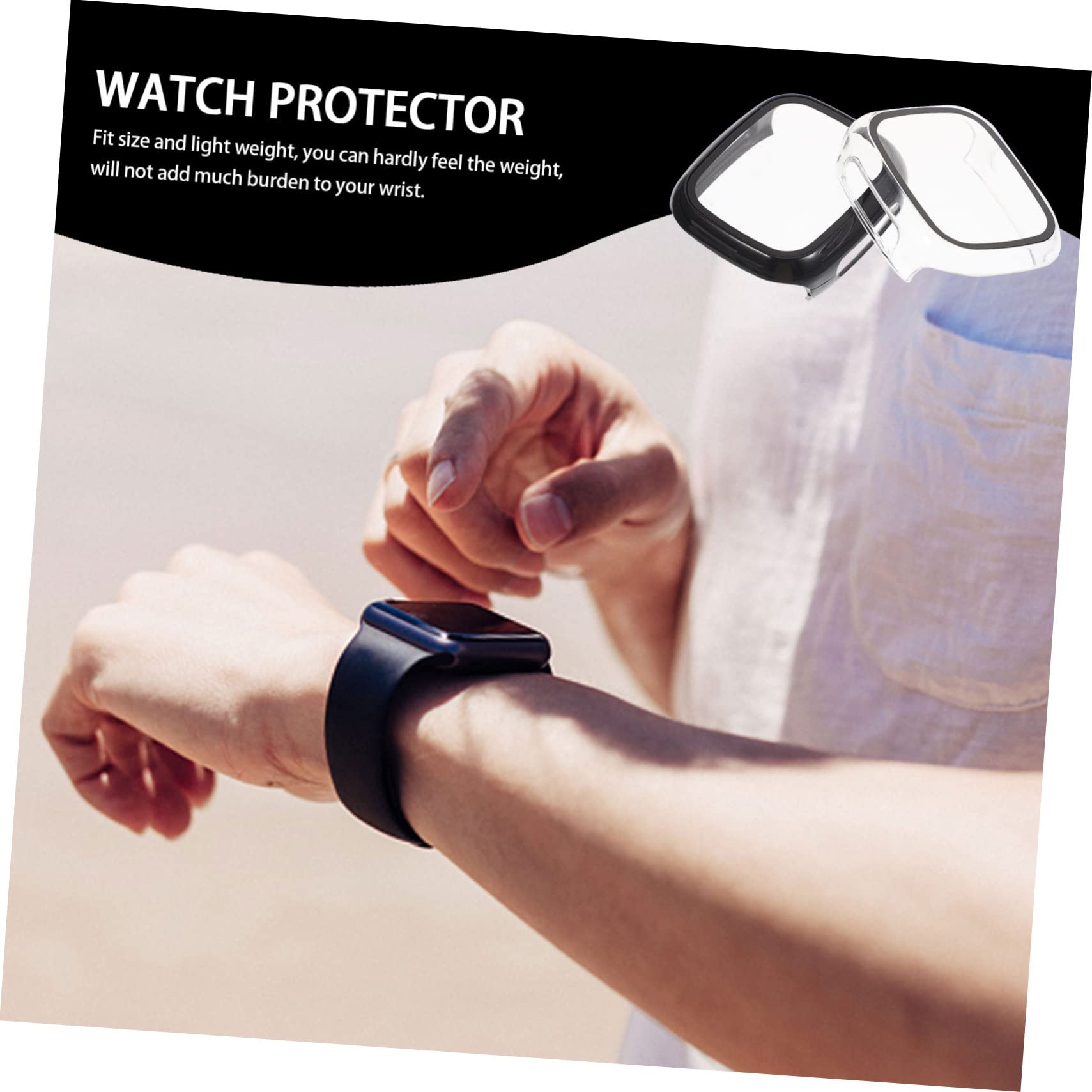 OSALADI 10pezzi Cover Protettiva Per Orologio Custodia Sostituibile Pc Con Pellicola Temperato Resistente Ai Graffi e Anti-collisione Facile Da Installare e Leggera Compatibile Con Play