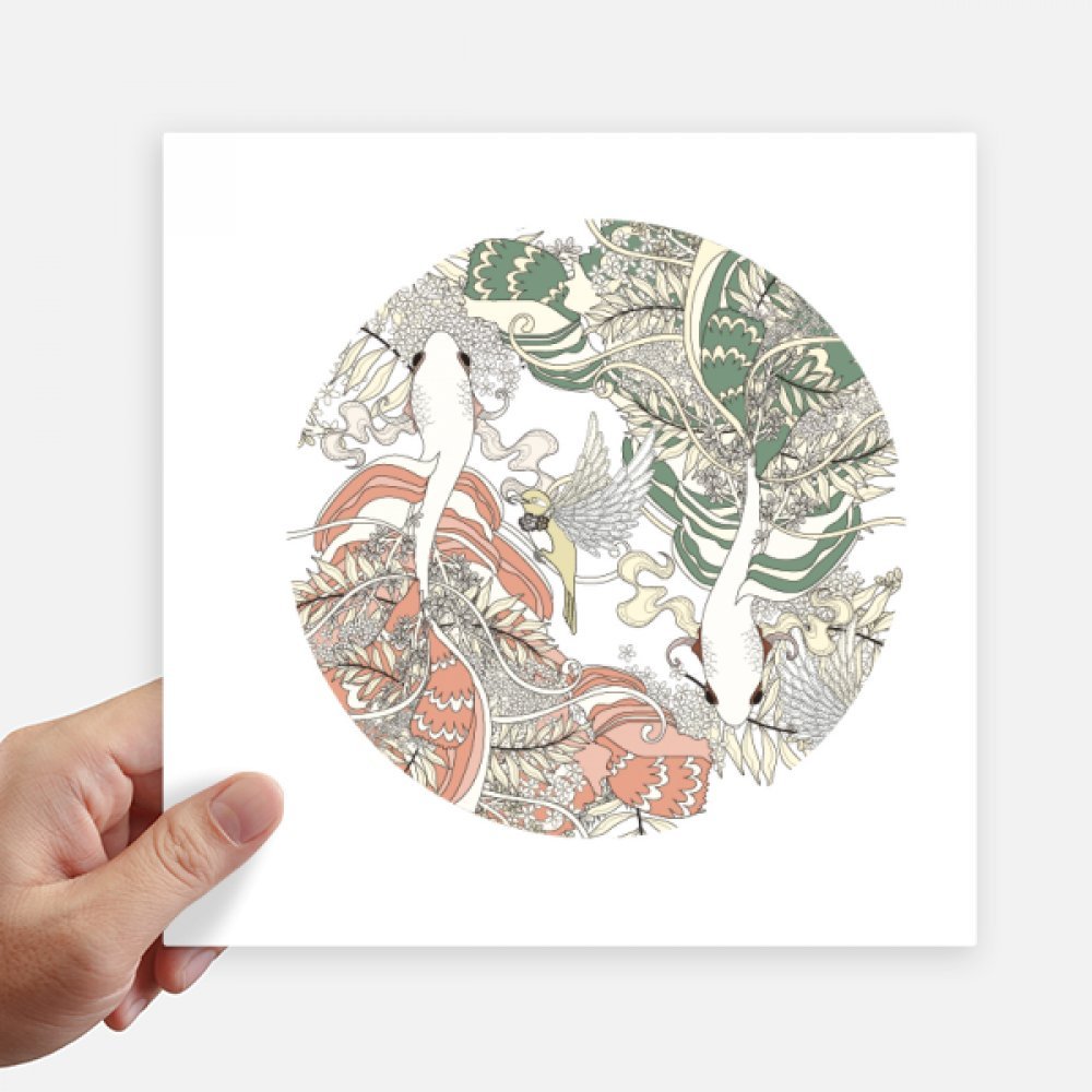 Stickers Ukiyo-E Wing Carp Japon multicolor grand format 20cm pour moto et mur