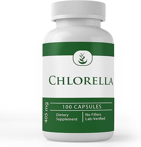 Pure Original Ingredients Chlorella, (100 cápsulas) siempre pura, sin aditivos ni rellenos, verificado por laboratorio