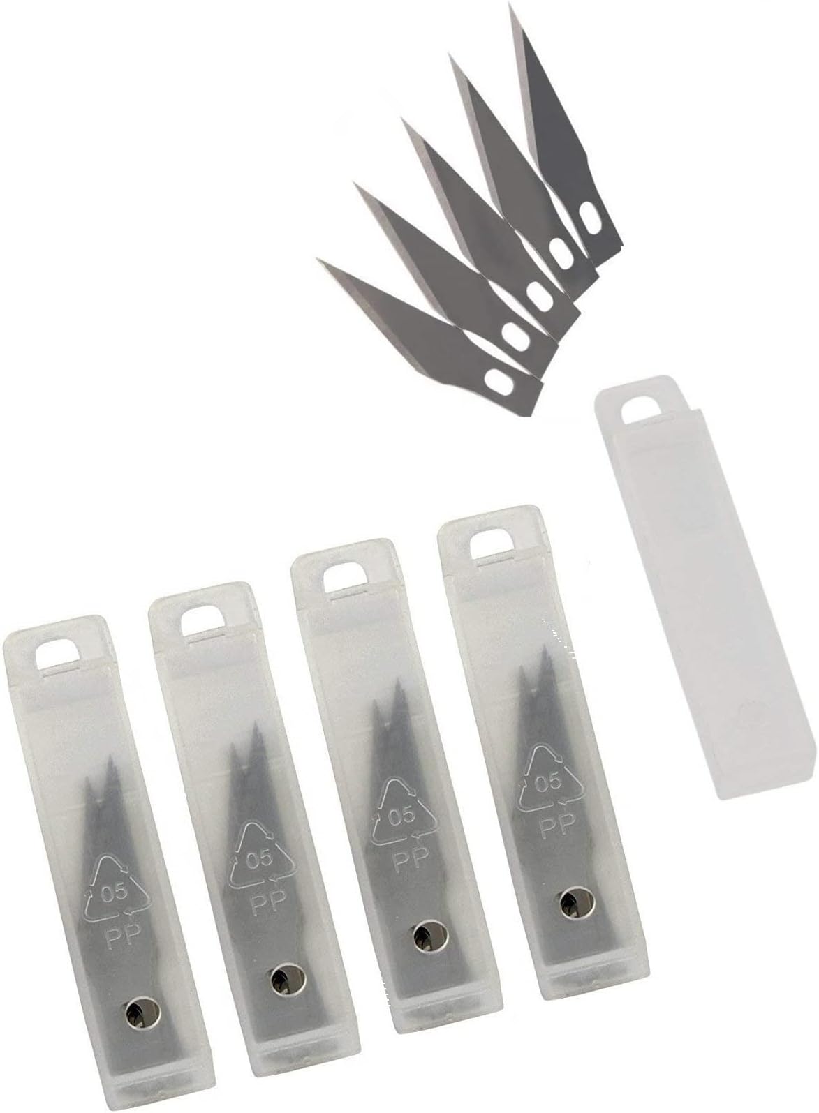 25 Interchangeable Sharp Blades Only For Detail Pen Knife For crafts & carving Scalpel Tool (25 Blades)