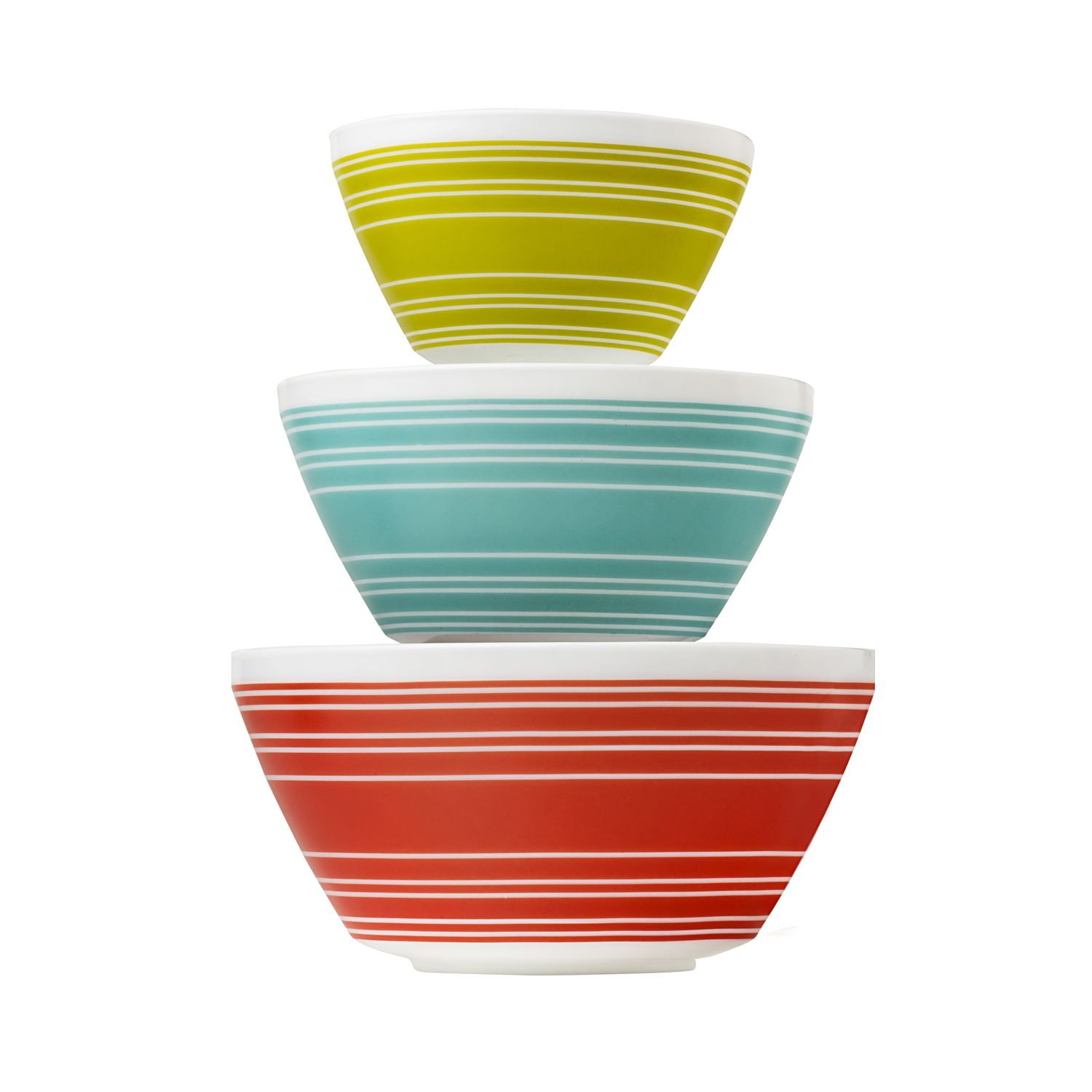 Pyrex Vintage Charm Memory Lane 3 Piece Mixing Bowl Set, inspired