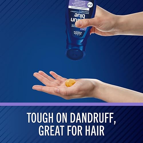 Miniatura 4 de Selsun Blue Champú y acondicionador anticaspa 2 en 1 11 onzas líquidas tratamiento 2 en 1 de máxima resistencia sulfuro de selenio 1