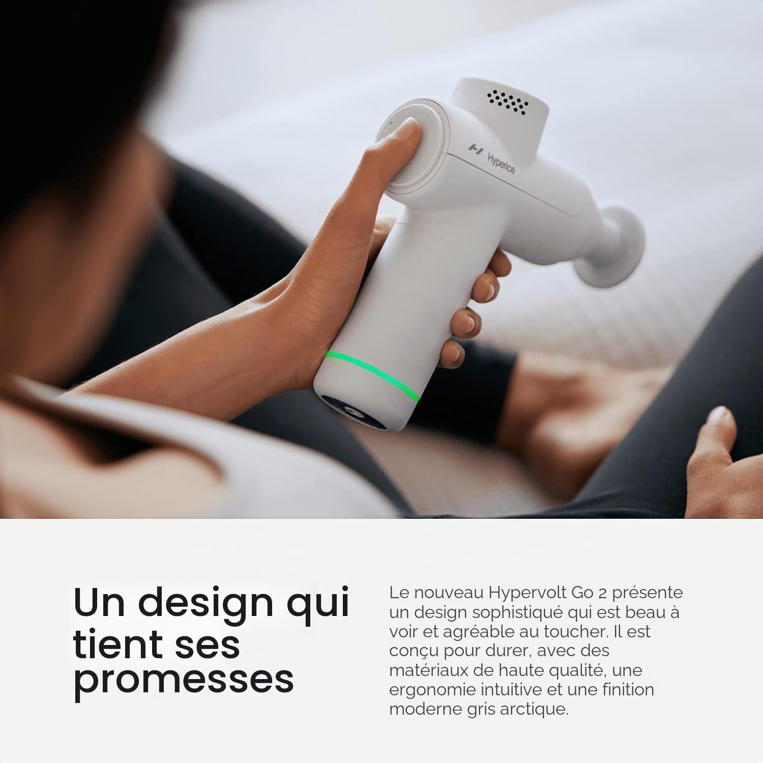 HyperIce Hypervolt Go 2 Masseur Universel Blanc