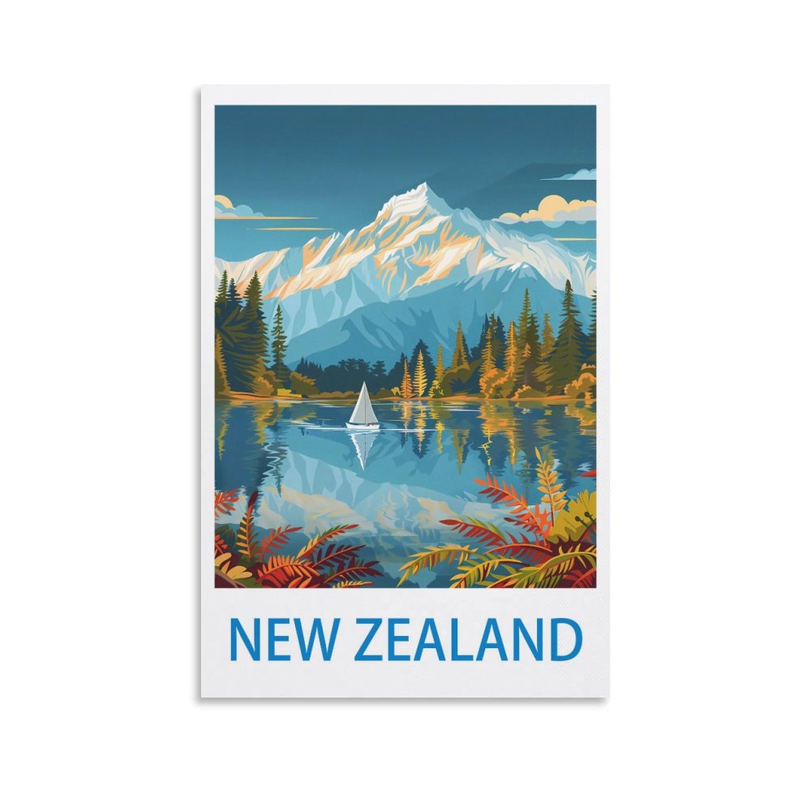 Amazon.com: New Zealand Vintage Travel Posters 16x24inch(40x60cm