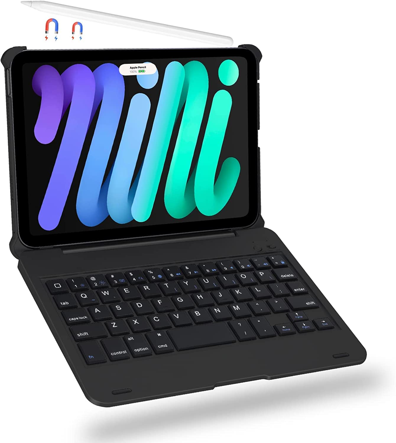 【美品】iPad mini第6世代　サードパーティPencil キーボード Amazon.co.jp: Omikamo ipad mini6 キーボード付きケース 第6