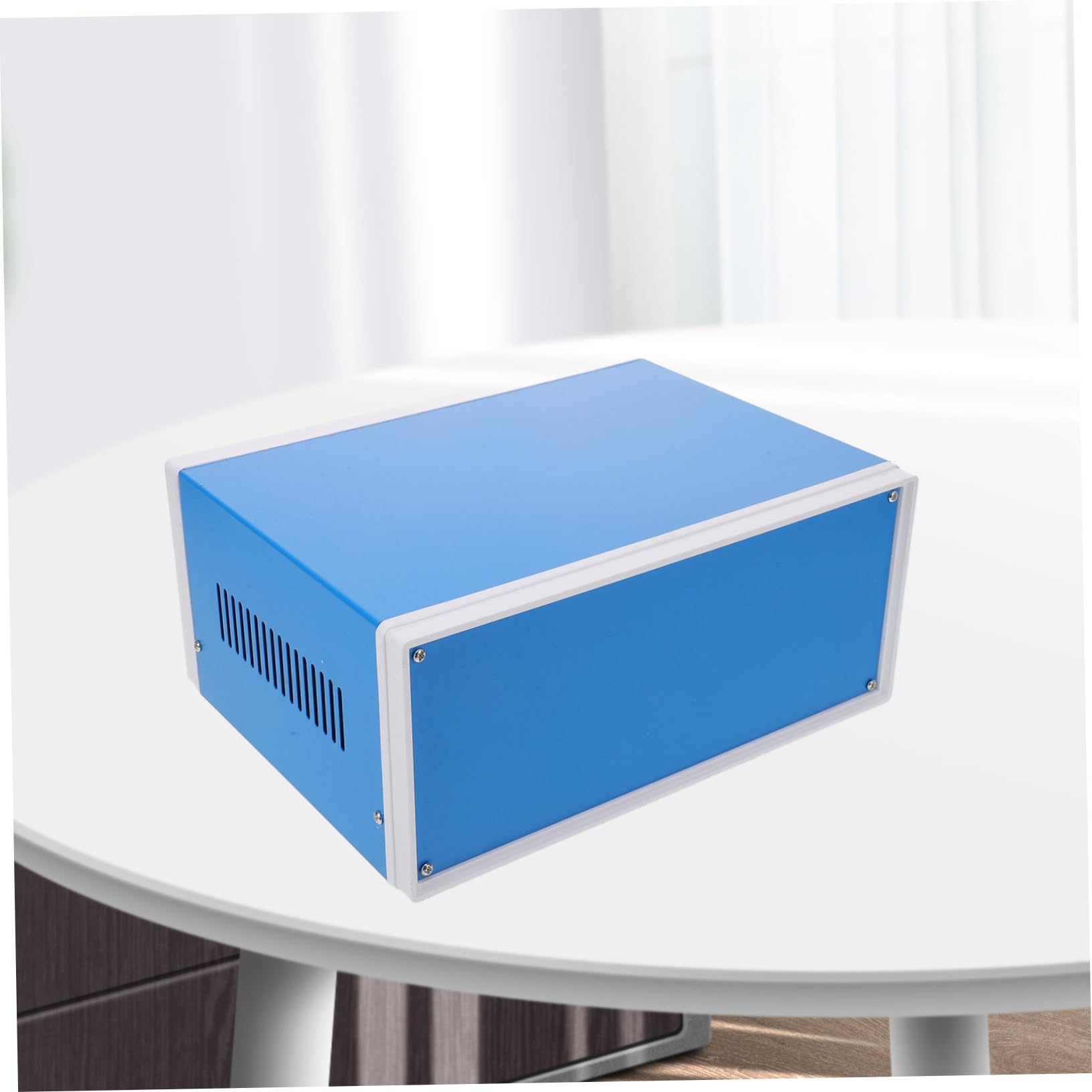 Toddmomy Scatola di Giunzione in Metallo Blu per Progetti Elettronici Protezione in Tensione e Facile Installazione, Custodia in Ferro 110x250x190mm per Terminali e Pulsanti