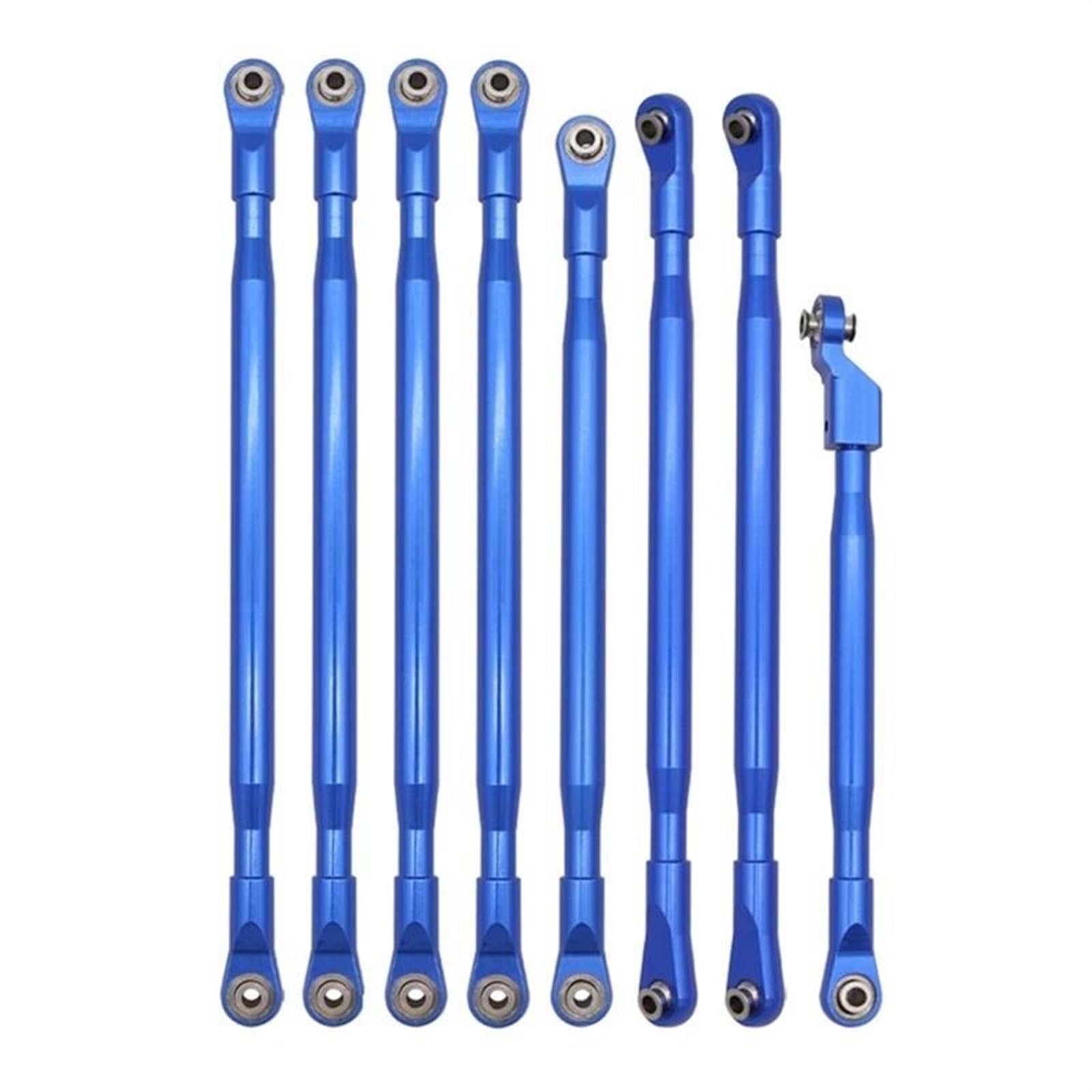 Varilla de Tracción para Axial para SCX6 AXI05000 para JLU 1/6 Coche Trepador De Control Remoto Piezas Mejoradas Varilla Enlace Metal Tracción(Blue)