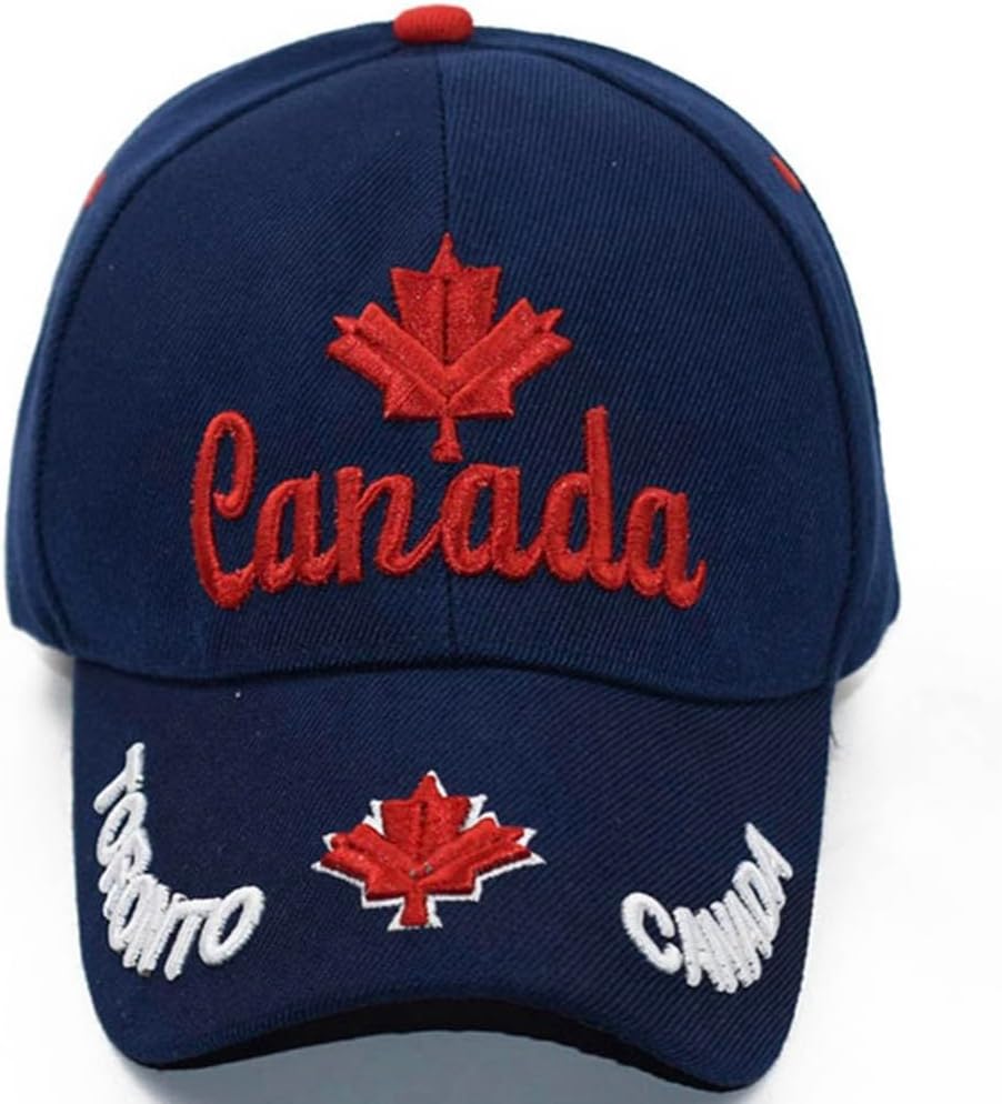 2 Pcs Canada Baseball Caps Embroidered Maple Leaf Baseball Hat Adjustable Golf Hat for Men Women Canada Souvenirs - Image 5