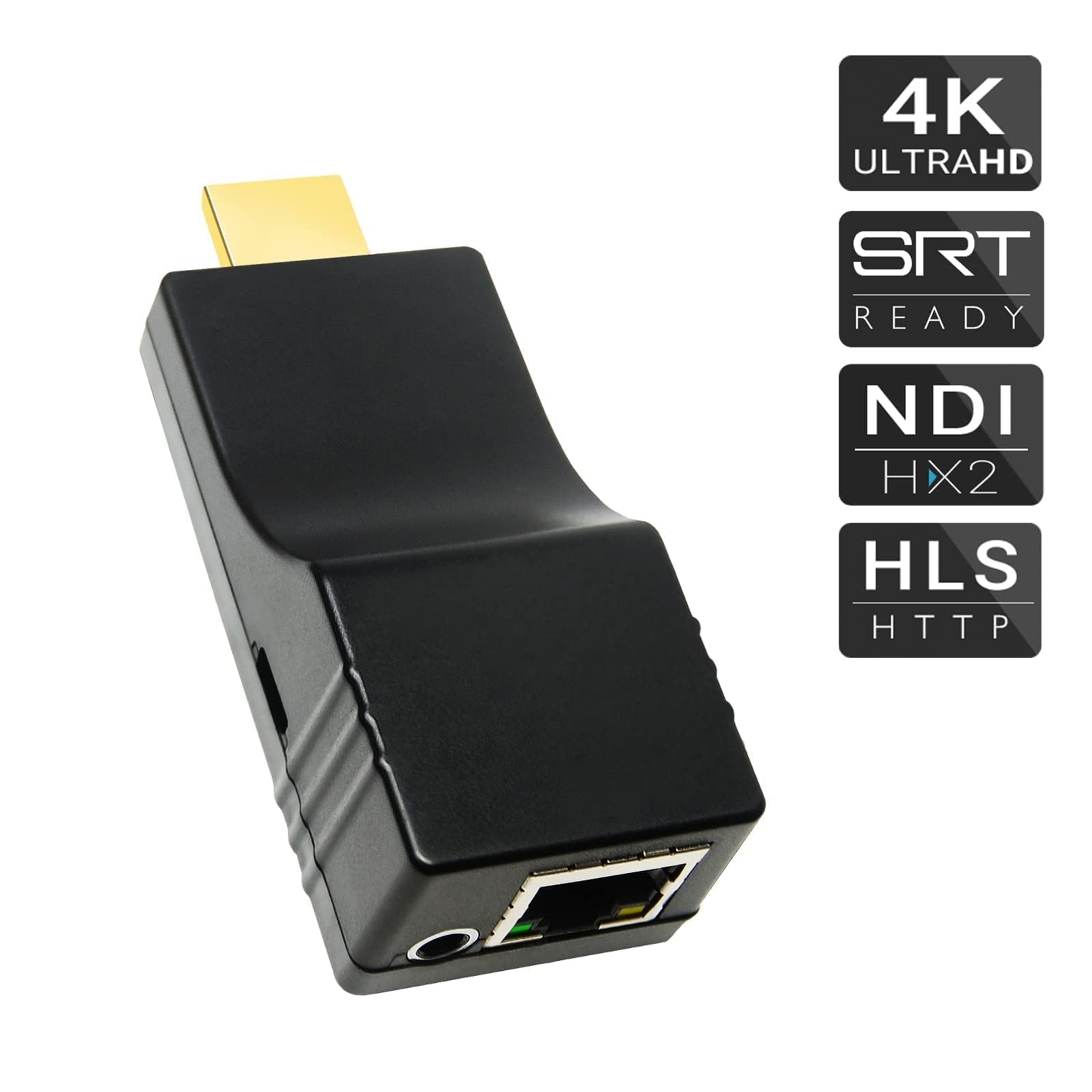 DDMALL 4K NDI HDMI Encoder mit NDI|HX2-Unterstützung, H.265 und H.264 HDMI-Videoencoder (Modell HEV-4K) Professionelles Streaming