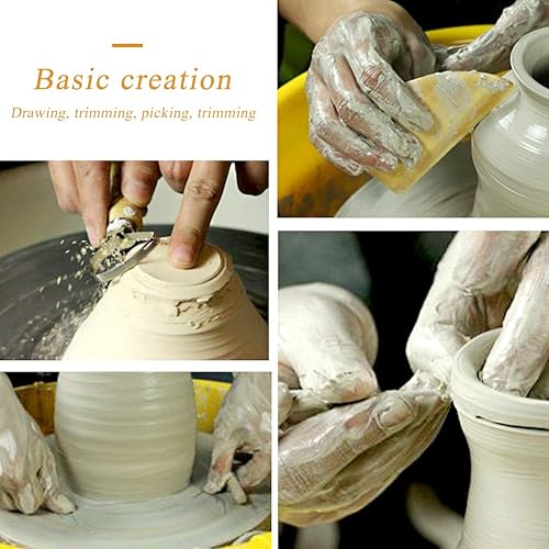 Miniatura 10 de Kit de herramientas de cerámica, juego de herramientas de arcilla, kit de herramientas de cerámica, herramientas y suministros de cerámica con corte