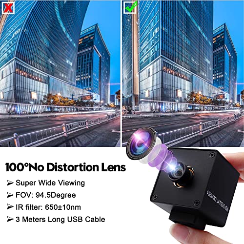 Image of SVPRO 4K USB Camera Autofocus Video Camera UHD 3840x2160 with Metal Box for Pro Streaming /Online Course /Industrial Use,100 Degree Non-Distortion Wide Angle PC Computer Camera for PC Laptop