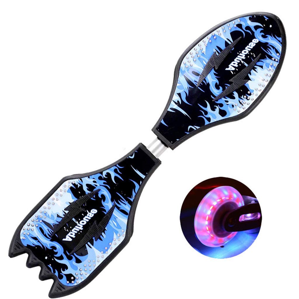 LZY YEENUO Planche à roulettes 34 "X 8" - Complète Pro Skateboard 2 Roues - Surface Anti-Skateboard, Peut Tourner Librement - avec plaques Amovibles Skateboard Beginners Skateboard Cruiser Standard