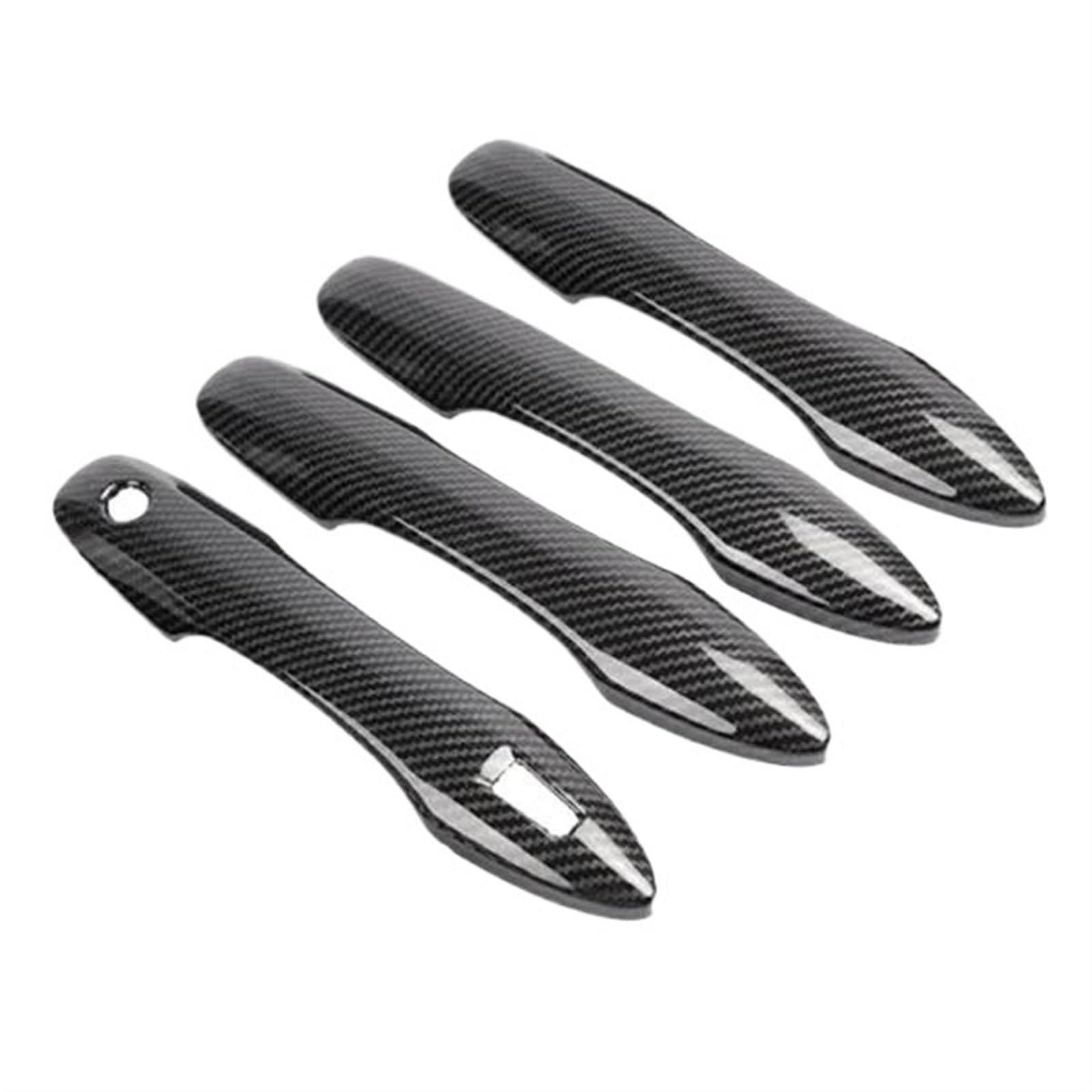 Lzbzhb 4Handle 1 Keyhole Car Exterior Outsidedoor Handle For Toyota For Noah For Voxy 90 R90 2022 2023 2024 Car Exterior Styling Stickers Carbon Fiber Door Handl Cover(4Handle 1 Keyhole)