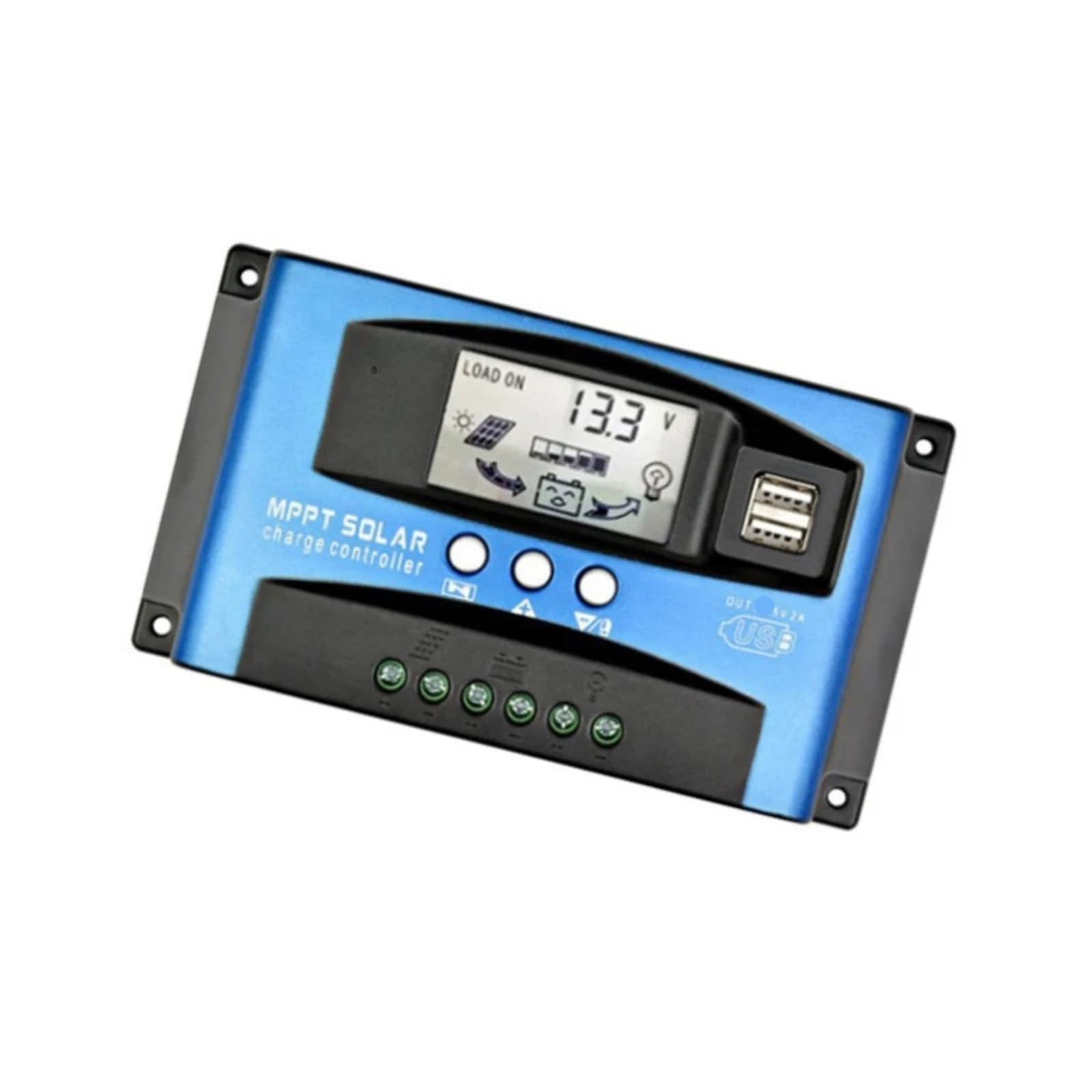 Regolatore di carica solare, Controller Di Carica Solare MPPT Dual USB 40A 100A 12V 24V