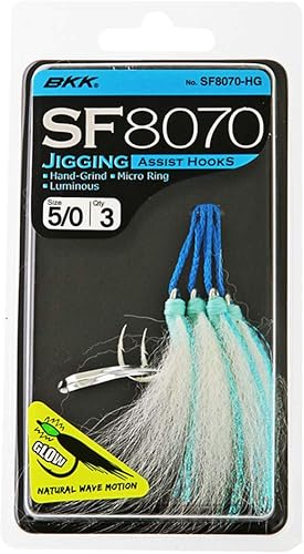 BKK Hooks A-EJ-8754 SF Reefmaster Hg Tamaño 50# Paquete de 3