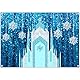 Luminora 2,1 x 1,5 m Eis- und Schneeschloss-Hintergrund, Winter-Schneeflocken, Geburtstagsparty-Hintergrund, Prinzessinnen-Babyparty-Dekoration, Banner (kein Glitzer, keine Pailletten), Foto-Requisite