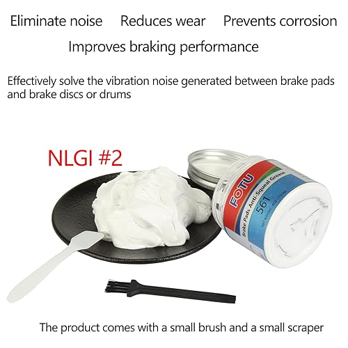 Miniatura 2 de FOTU 561 Pastillas de freno anti-grasa  Fórmula de alto rendimiento para un frenado silencioso y suave, protección de larga duración, compatible con