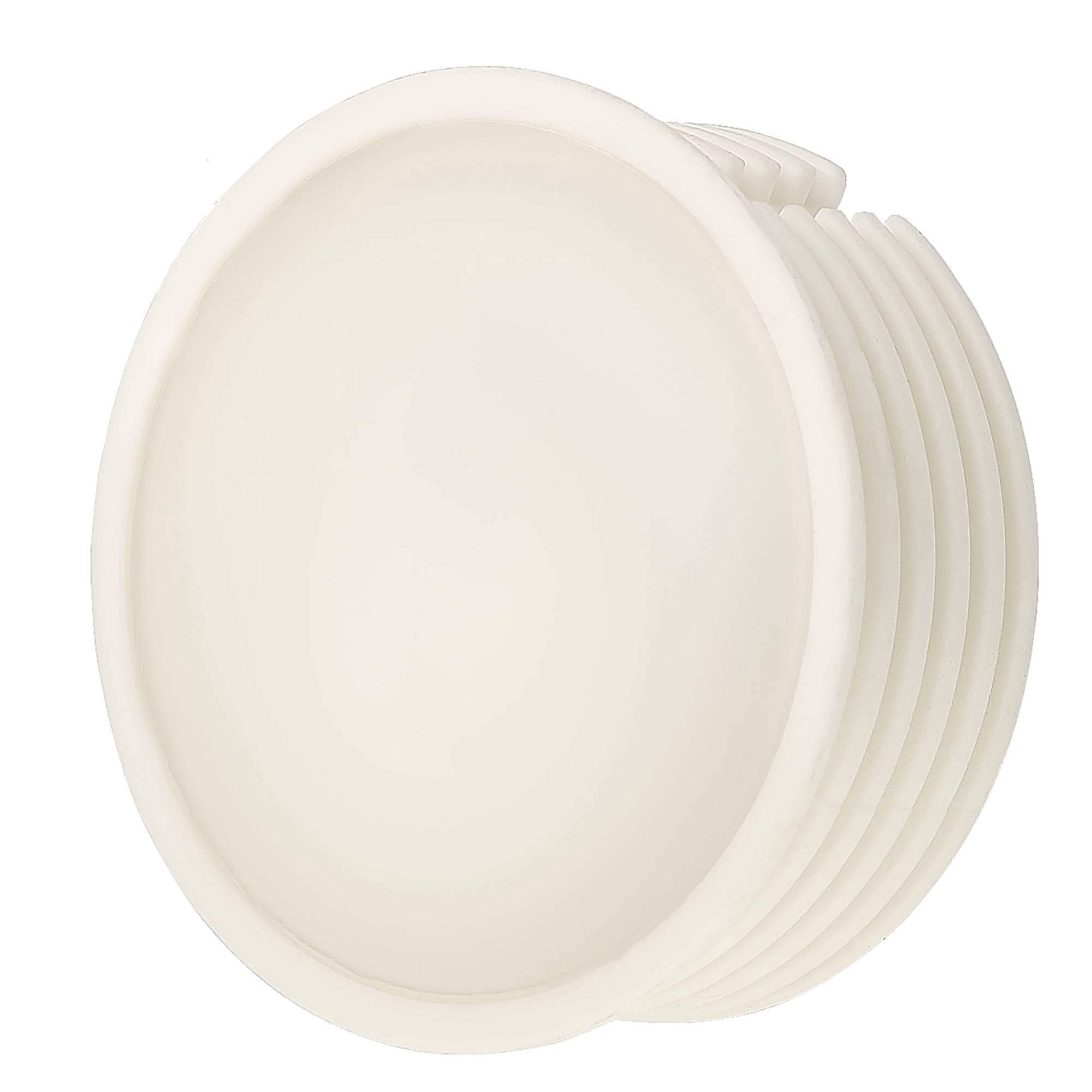 6x LED Einbaustrahler Set 5W dimmbar eckig Einbau-Spot Decken-Strahler 70-80mm Leuchte, Farbe:Edelstahl gebürstet, Lichtfarbe:warmweiß