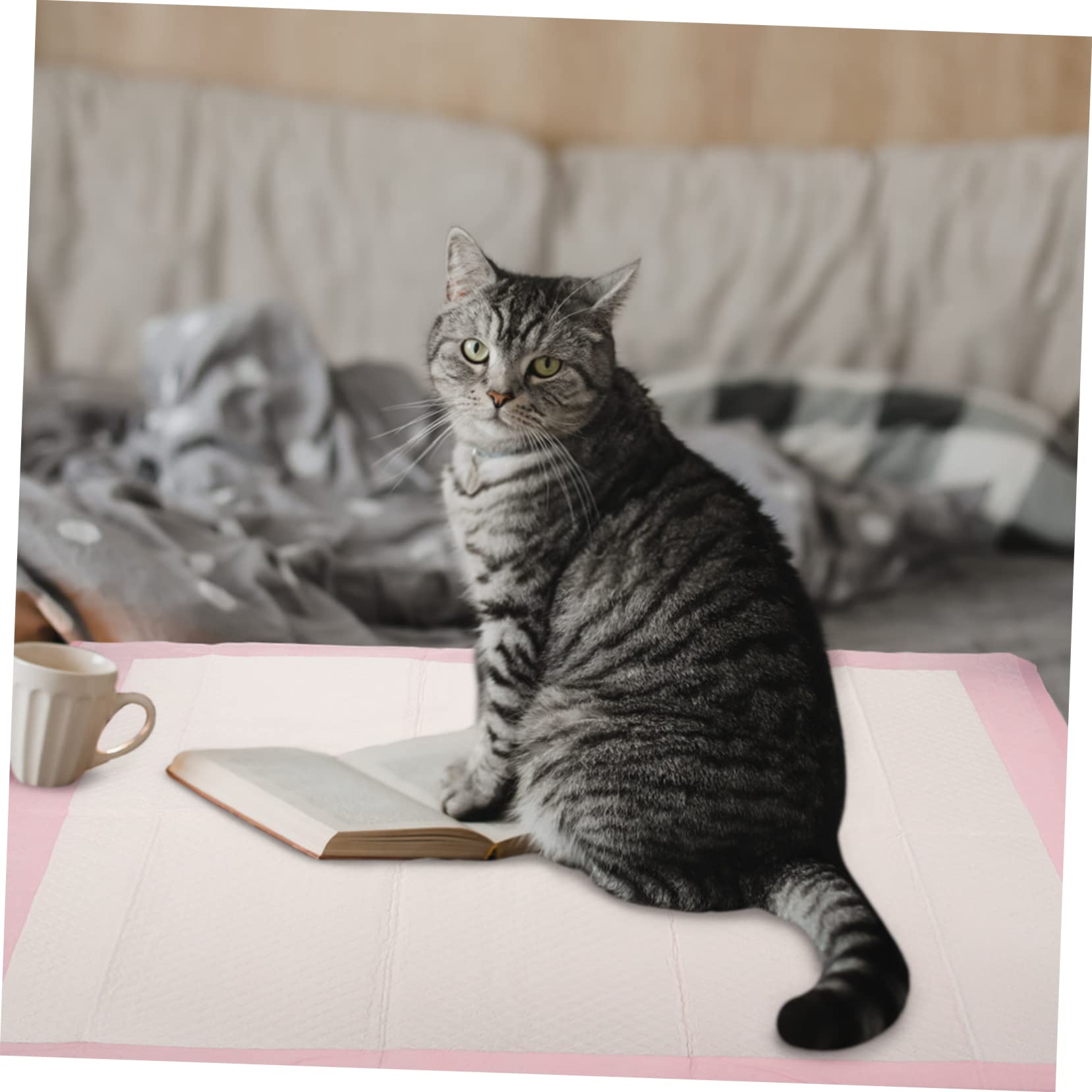 Tappetini Igienici Assorbenti per Cani e Cuccioli Rosa, 1 Sacchetto | Addestramento e Area Riposo, Polimero Importato Polpa di Legno, Film Pe e Carta Igienica