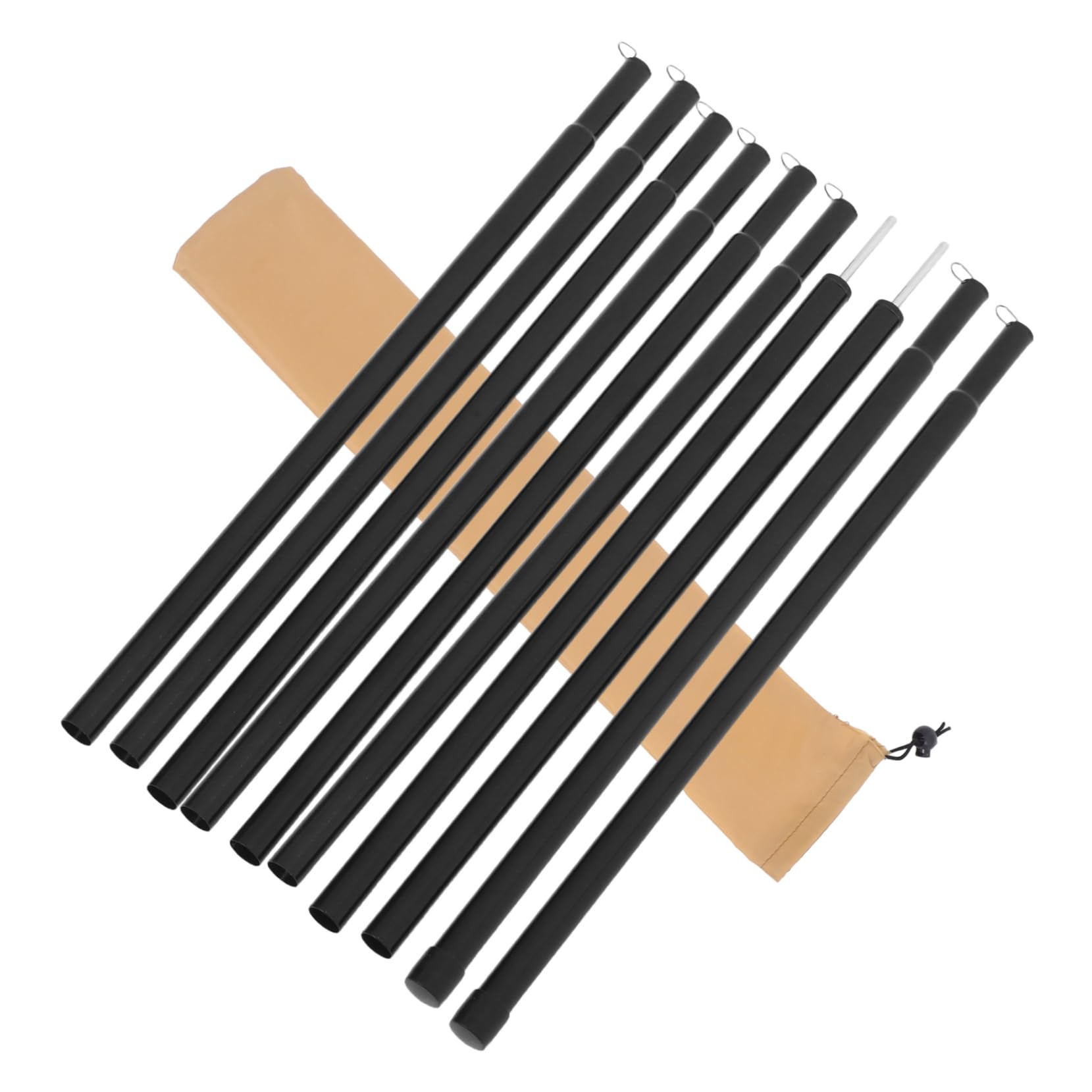 Mikinona 1 Ensemble Poteaux de Soutien pour Tente avec de Rangement de Poteaux Robustes Mètres Accessoires pour Camping et Auvent Installation Facile et Design Durable pour Utilisation