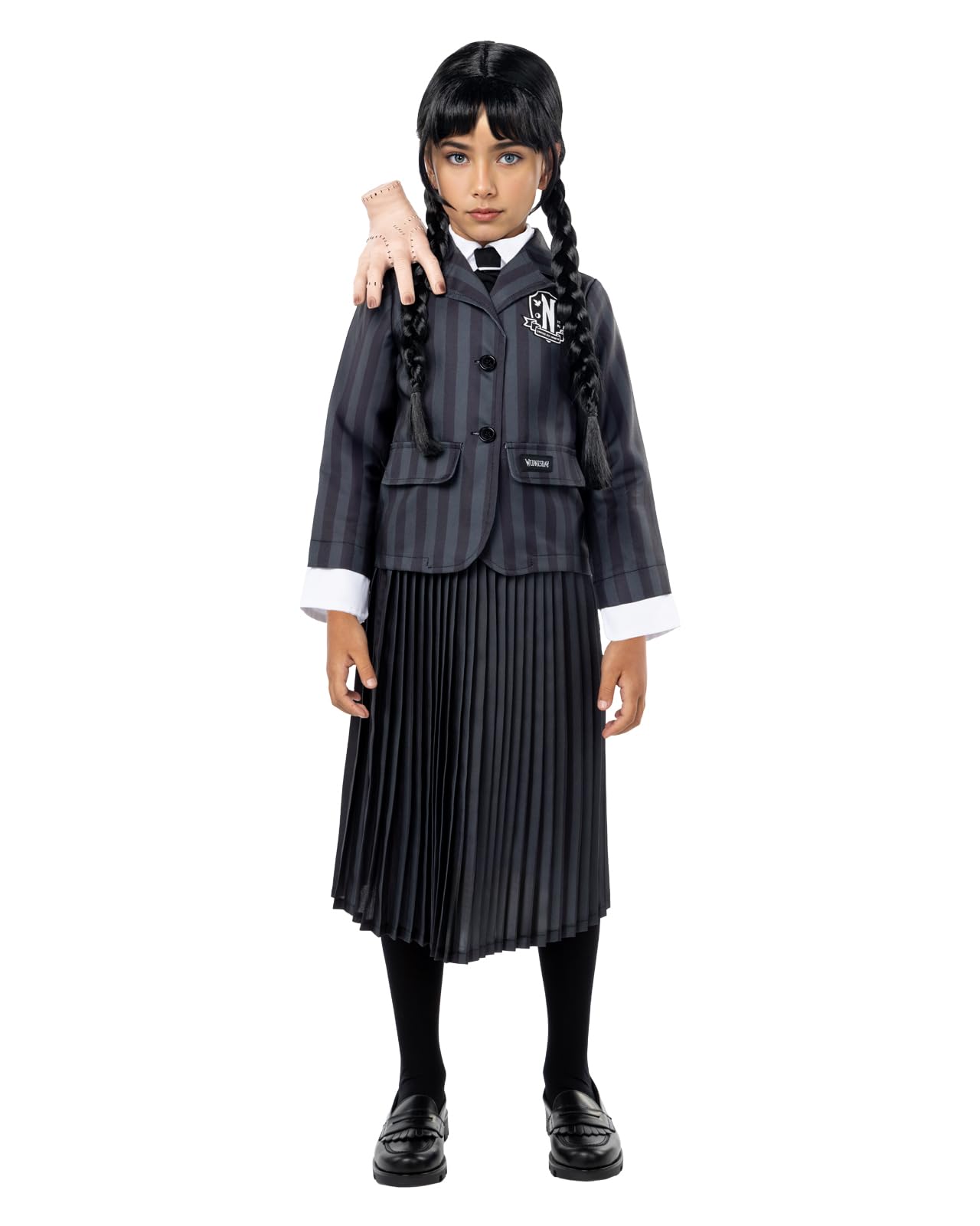 Funidelia Official Netflix Wednesday Addams School Uniform Costume for Girls, Addams Family Suit for Children, Halloween and Carnival Costumes – Size 3-4 years