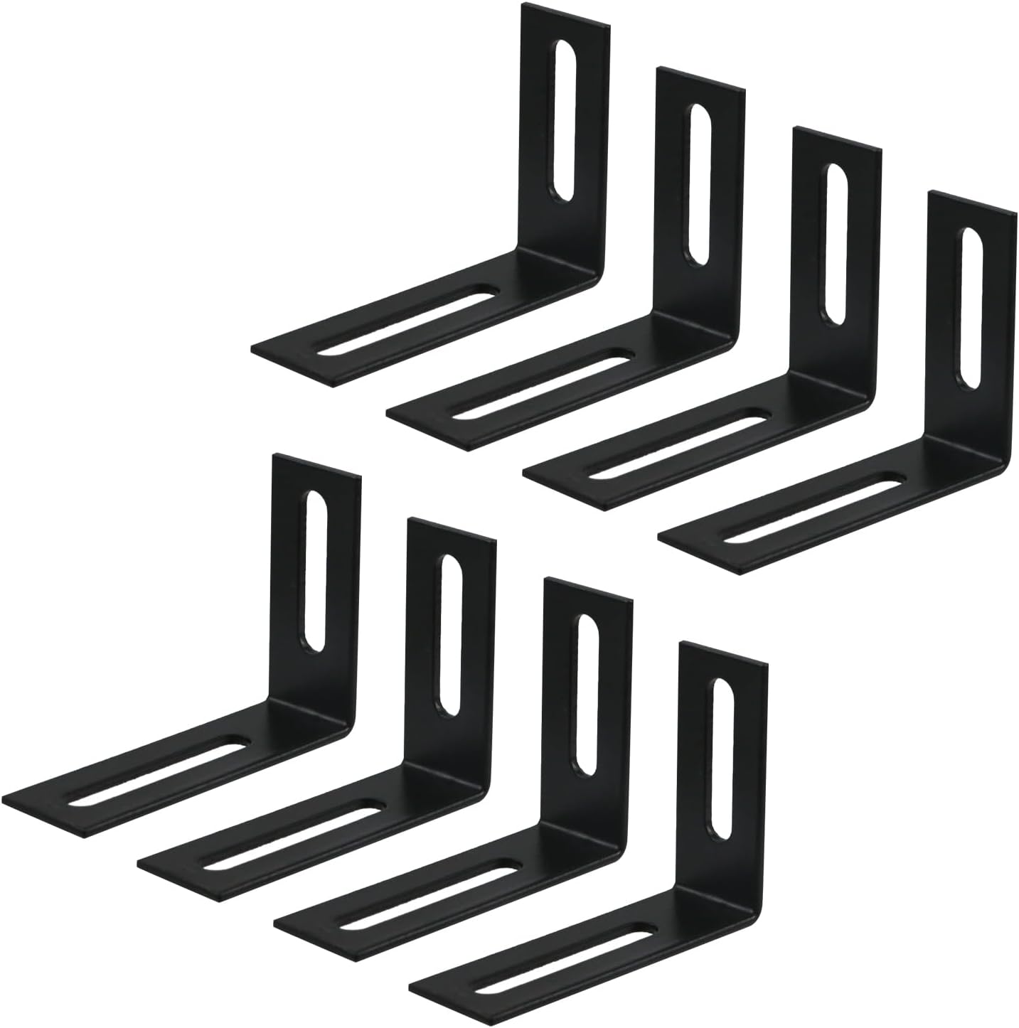 Amazon.com: 8 Pairs Slotted L Bracket, Adjustable Angle Corner Brace ...