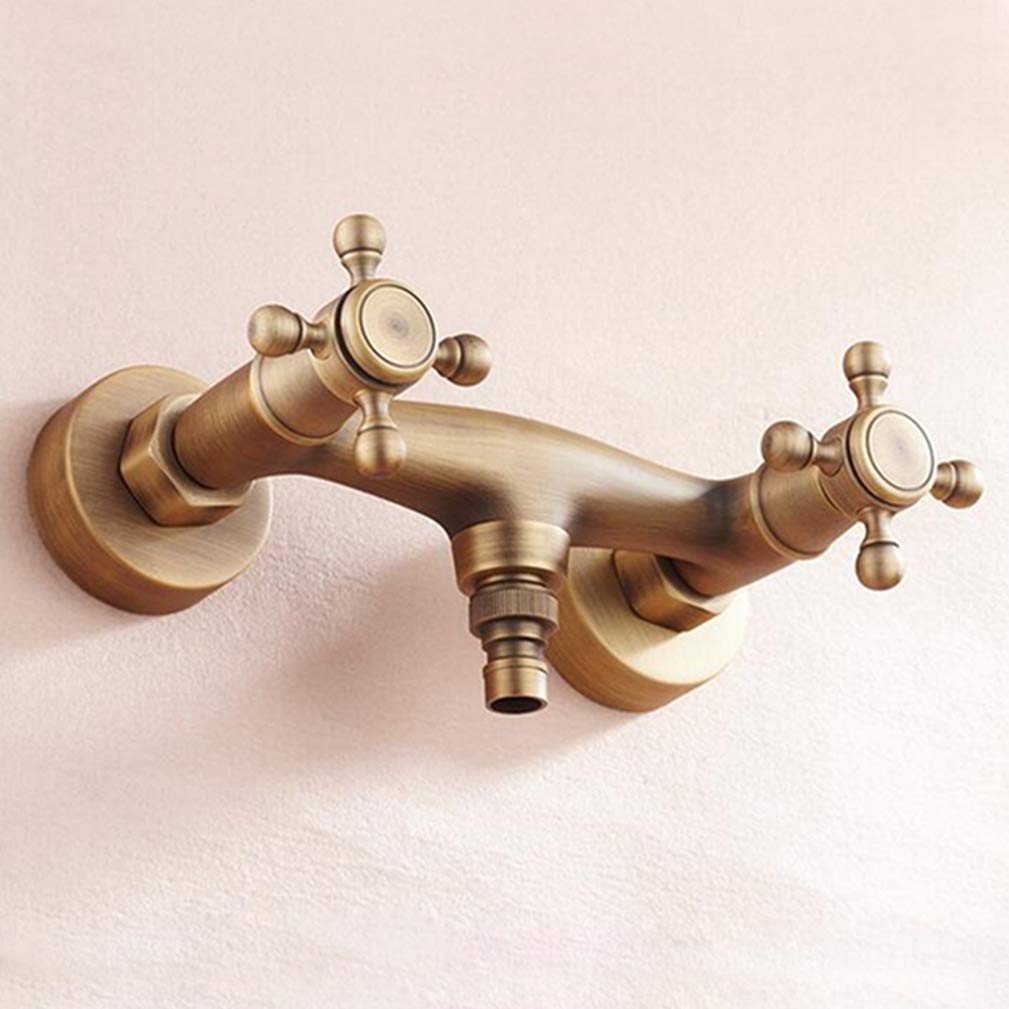 Robinet mitigeur rétro en laiton antique pour une baignoire îlot ou un évier vintage