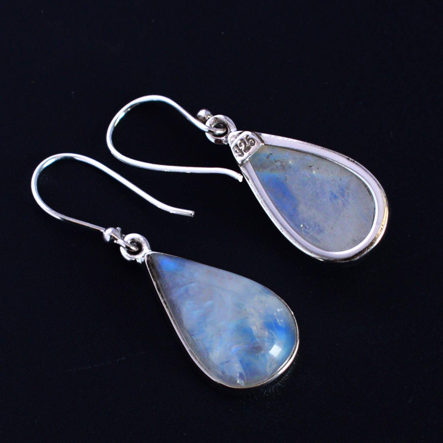 Incredibile arcobaleno pietra di luna gemma 925 solido argento Sterling ciondolo,Designer gioielli, regalo di anniversario RI-5151