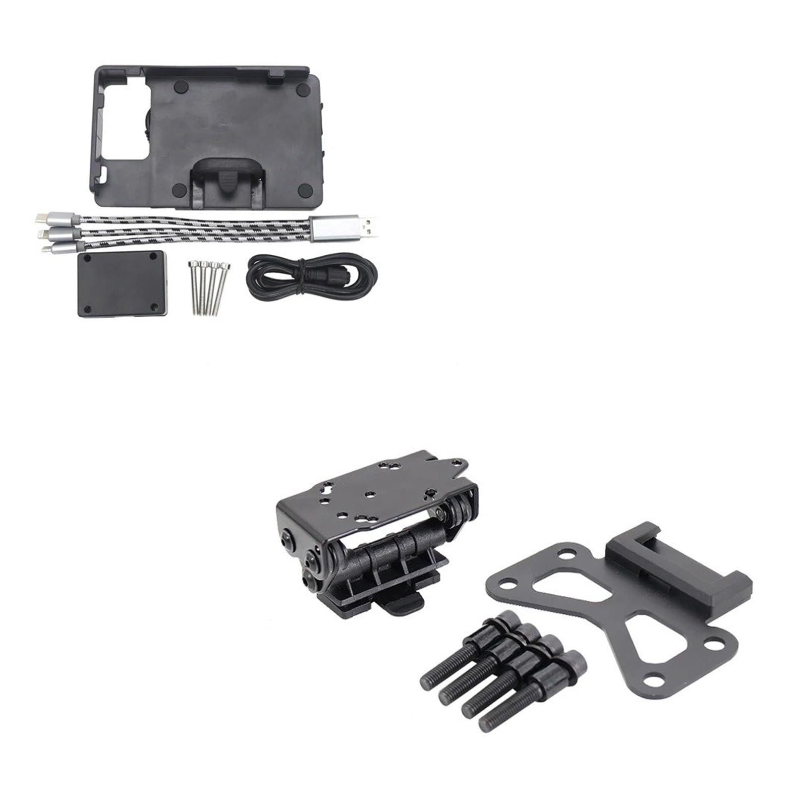 Soporte Móvil Moto para BMW F650GS F700GS F800GS F 800 650 700 GS Adventure 2008-2018 Soporte Navegación Teléfono Móvil Y Carga USB Motocicleta(B and C)