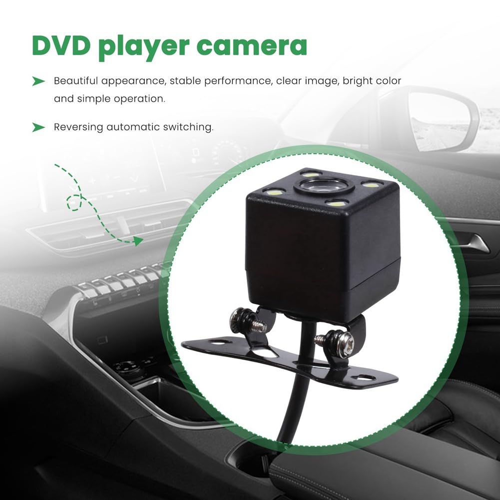 Monitor LCD de 9 Pulgadas para Coche,HD,Compatible con VGA/AV,TV,Reproductor DVD,CáMara de VisióN Trasera,Monitor para Reposacabezas, de VisióN Trasera de Aparcamiento