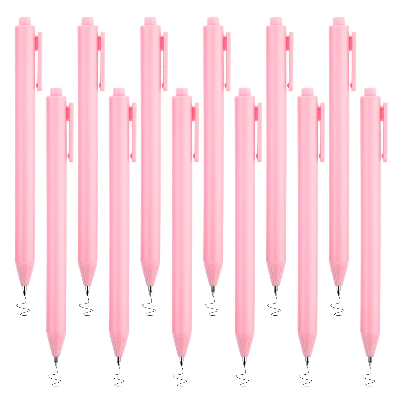 Mabor Set di 4 penne neutre color caffè, set di diari estetici assortiti (0,5 mm), punta fine retrattile, penna nera, scrittura liscia e disegno (marrone