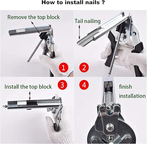 Miniatura 5 de Alicates de anillo de uñas tipo M, anillo de cerdo, pollo, pato, ganso, perro, gato, conejo, kit de abrazadera con ranura para clavos para jaulas