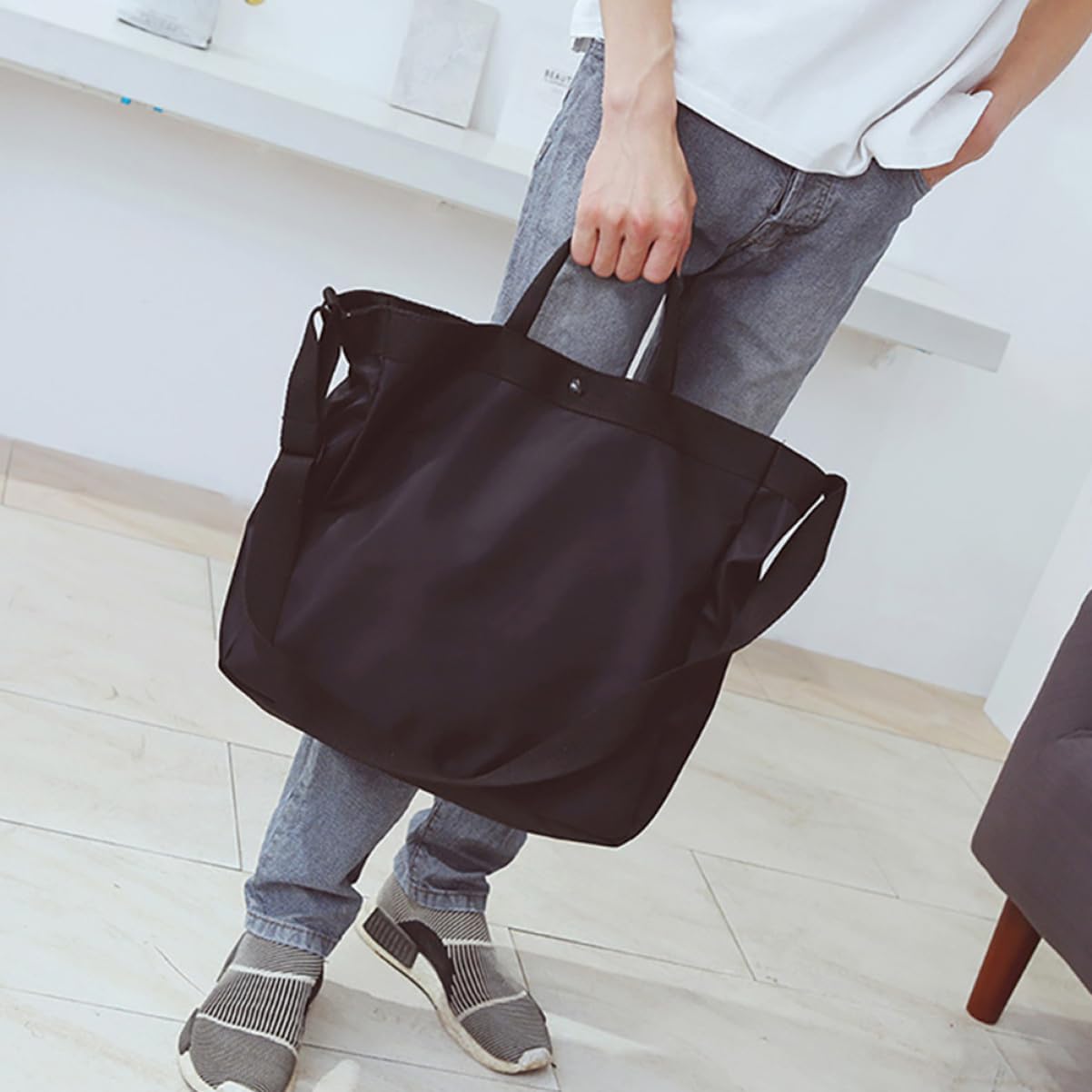 Travel Bag Multifunctional Tote for Women Gym Yoga Fitness Large Capacity Portable Light Weight Single Shoulder Essential Essentials Yoga Bag Personal Item Outdoor Tote