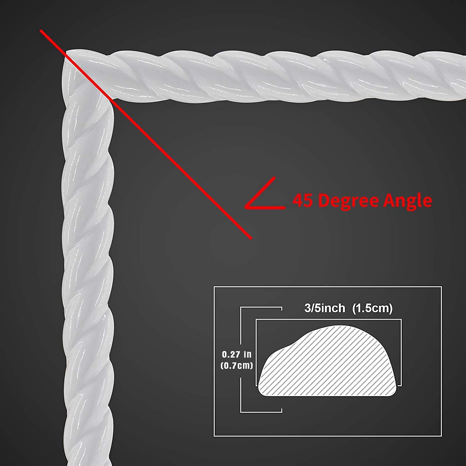 GELINTONG 5 Meters Self Adhesive Peel and Stick Wallpaper Borders PVC