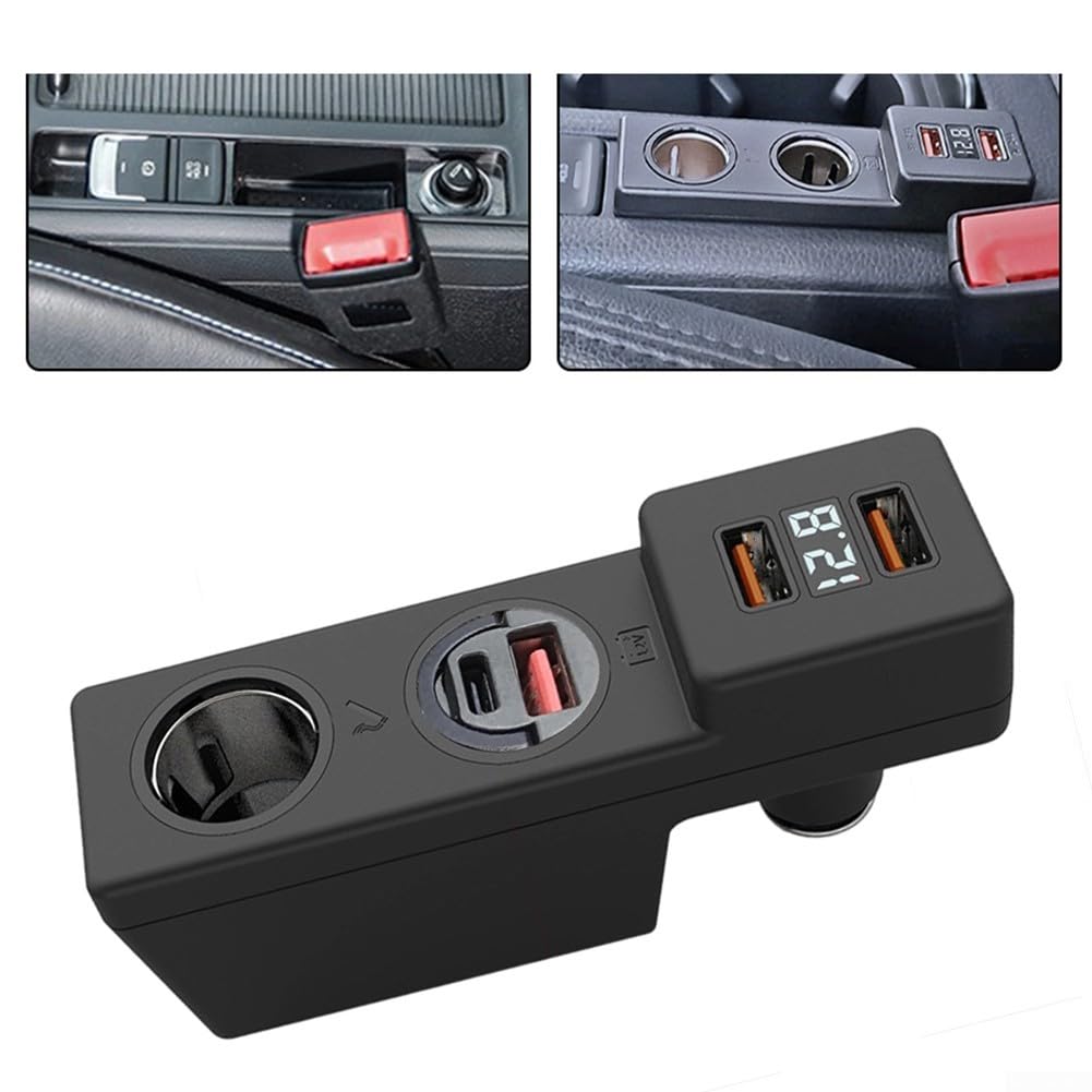 Per Golf 7 Per Golf 7.5 Dedicato USB Caricabatteria Da Auto con Display A LED Che Mostra Carica e Riposo Tensione Della Batteria (3A1C)