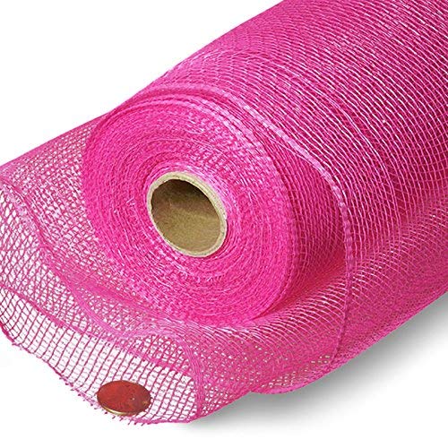 Fuchsia Pink Fabric Deco Mesh - 10" X 10 Yards, Breast Cancer Awareness, Christmas, Decoration, Wreath Decor, Fundraiser, Wedding Shower, Baby Shower, Valentine's Day, Easter #TOP4