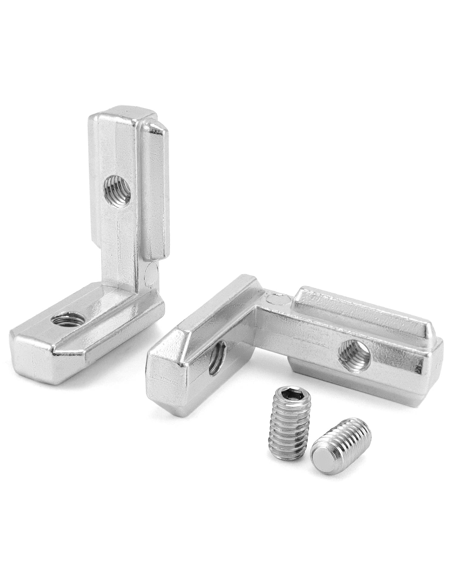 QWORK® 40pz. staffe angolari interne per profili alluminio serie EU 3030 scanalatura 8 mm, M6