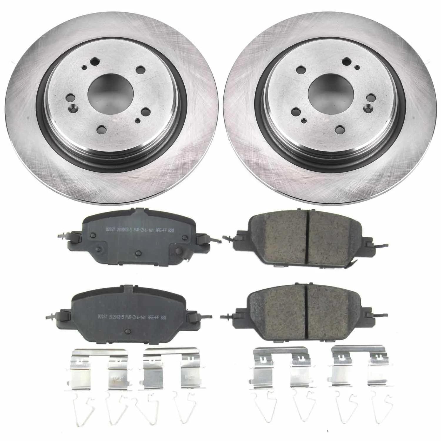 Rear Brake Rotors And Pads PowerStop Rear Z23 Evolution Sport